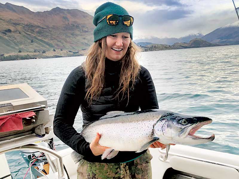 Novice angler catches 12kg brown trout