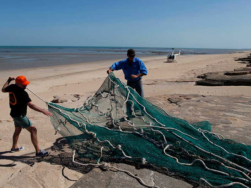 Ghost fishing gear entangling Gulf of Carpentaria