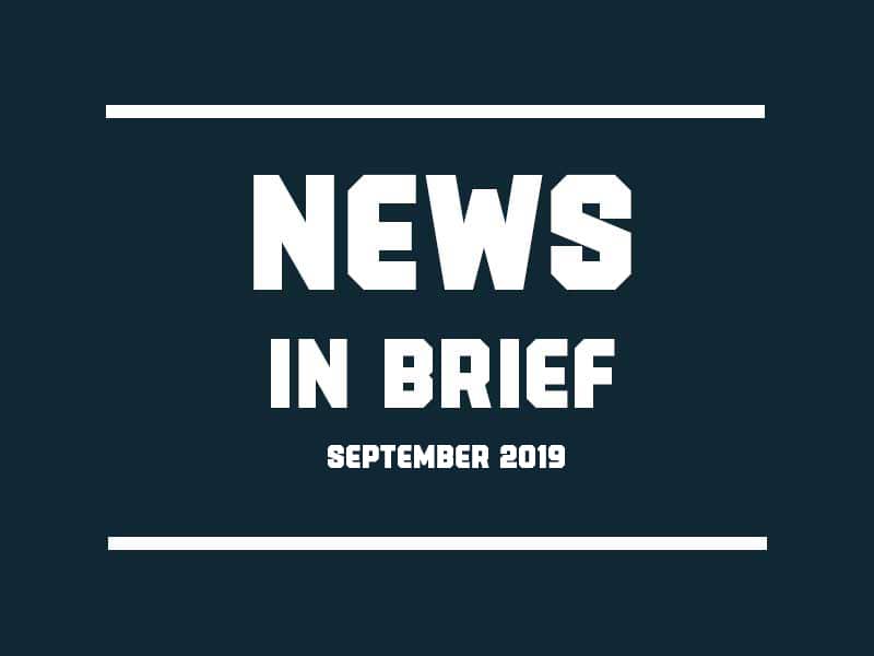 News in Brief: September 2019