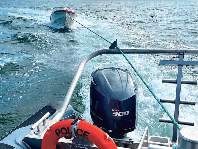 ‘Lucky escape’: Boaties rescued after runabout sinks during fishing trip