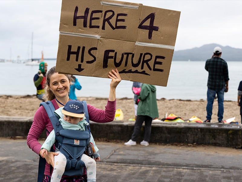 Hauraki Gulf bottom trawling protest